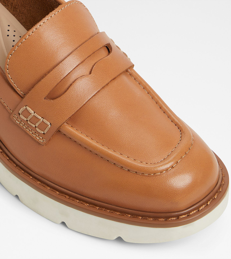 LAELDAR-IN Textured Penny Loafers
