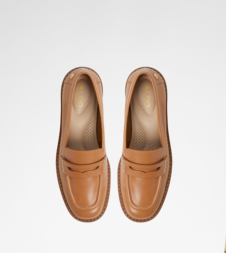 LAELDAR-IN Textured Penny Loafers