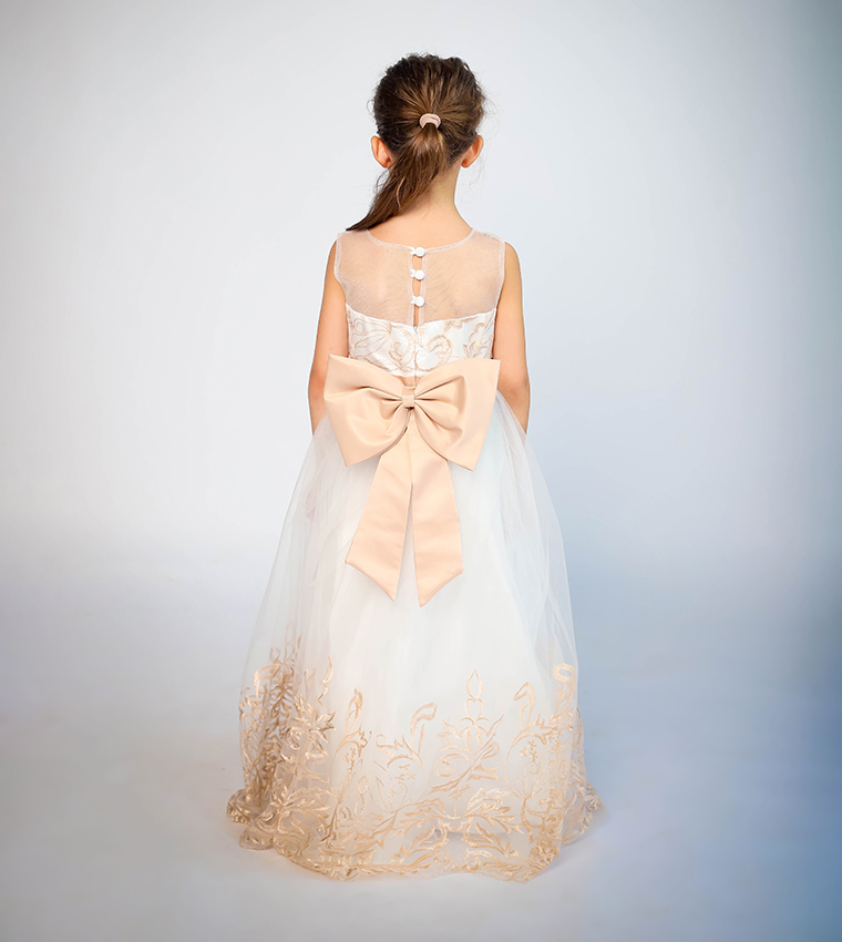 Lace Applique Ball Gown