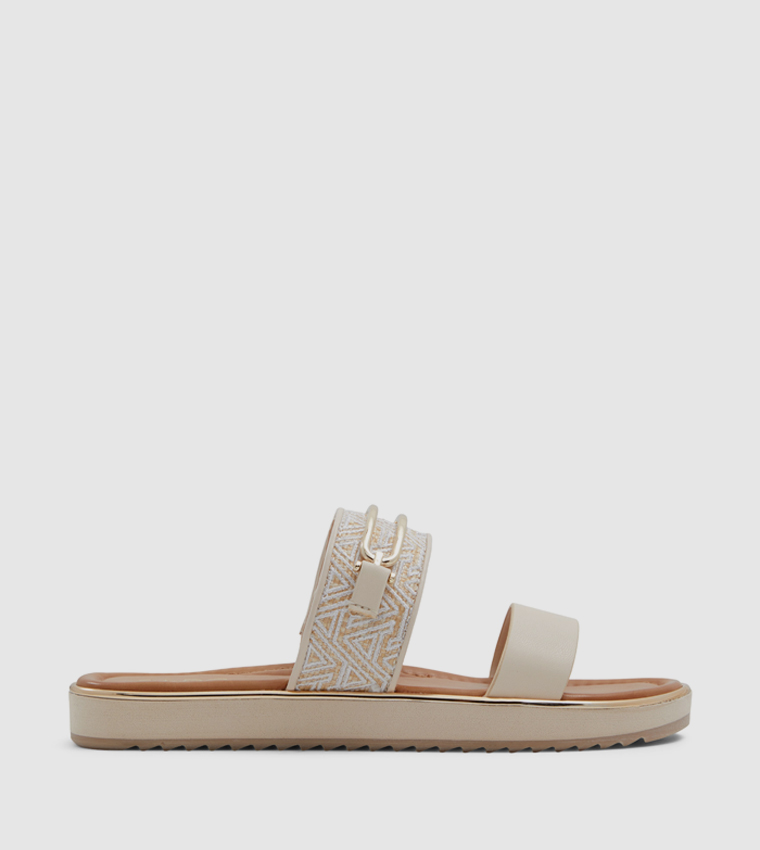 LAGOON Metal Accent Slide Sandals
