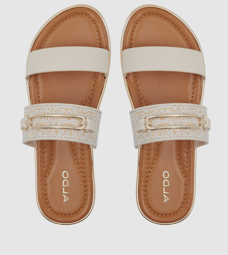 LAGOON Metal Accent Slide Sandals