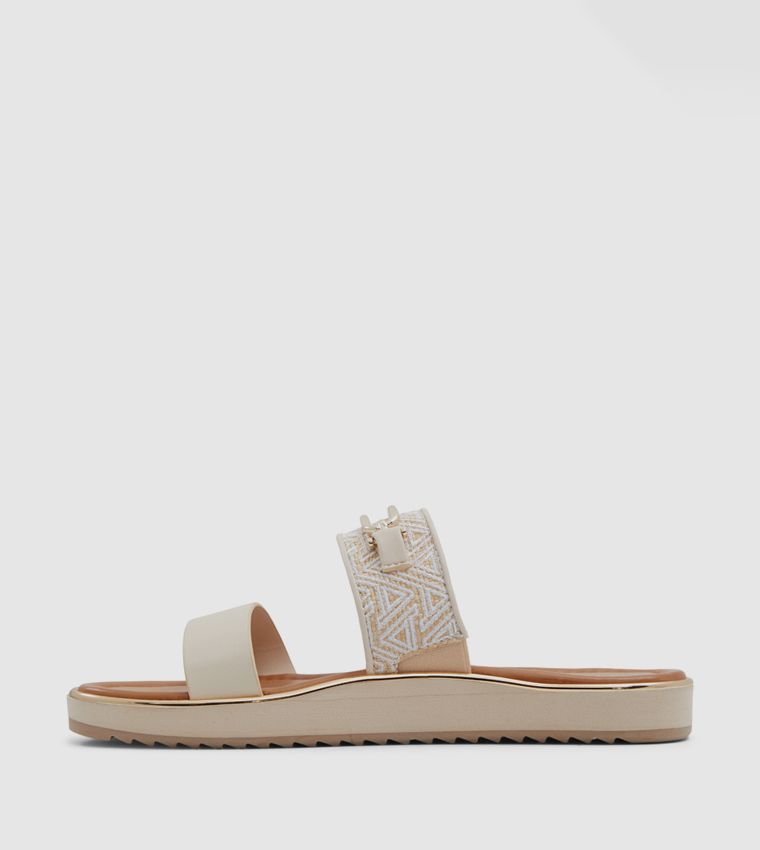 LAGOON Metal Accent Slide Sandals
