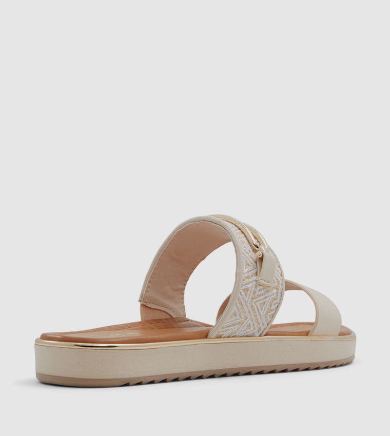 LAGOON Metal Accent Slide Sandals