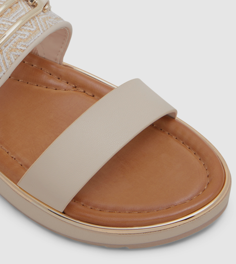 LAGOON Metal Accent Slide Sandals
