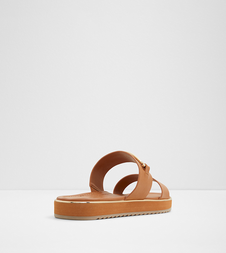 LAGOON Metal Accent Flat Sandals