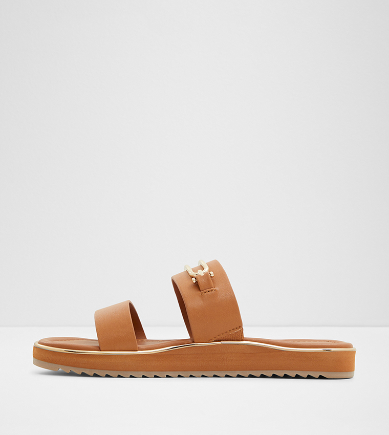 LAGOON Metal Accent Flat Sandals