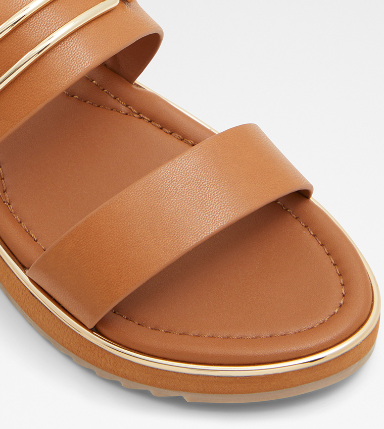 LAGOON Metal Accent Flat Sandals