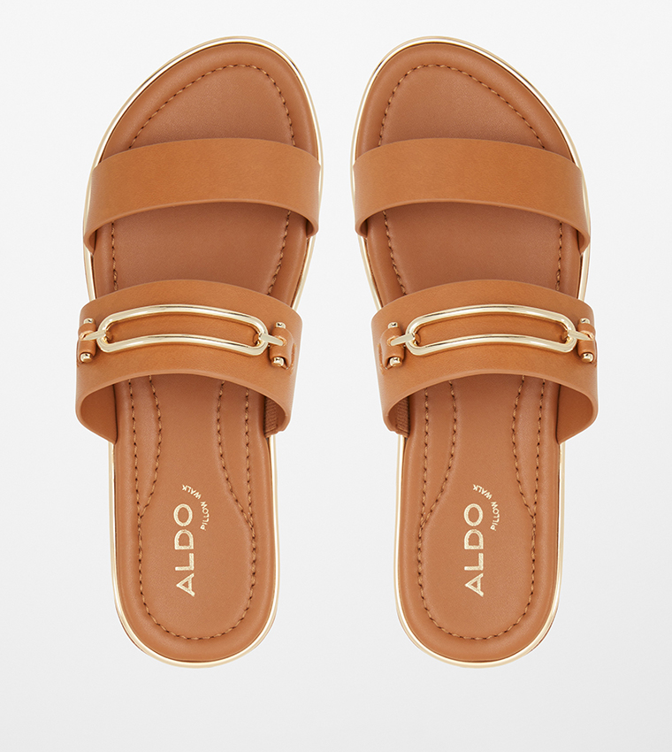 LAGOON Metal Accent Flat Sandals