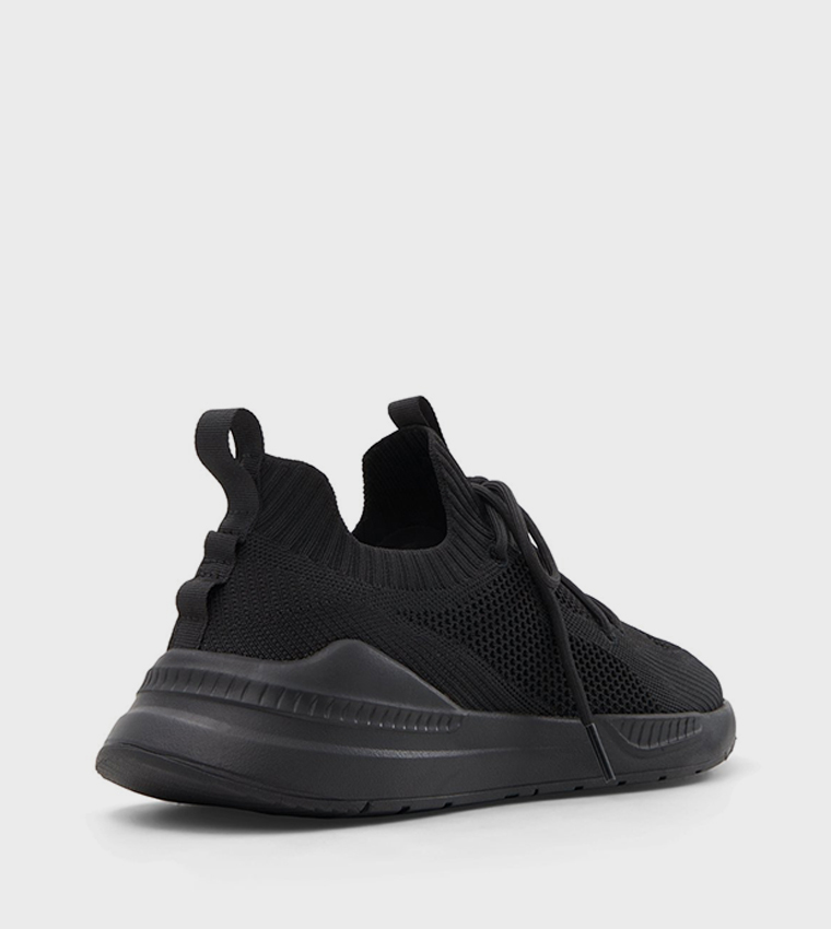 LANCER Knitted Lace Up Sneakers