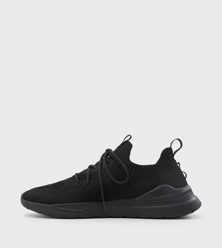 LANCER Knitted Lace Up Sneakers