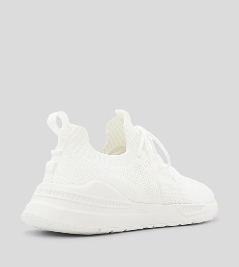 LANCER Knitted Lace Up Sneakers
