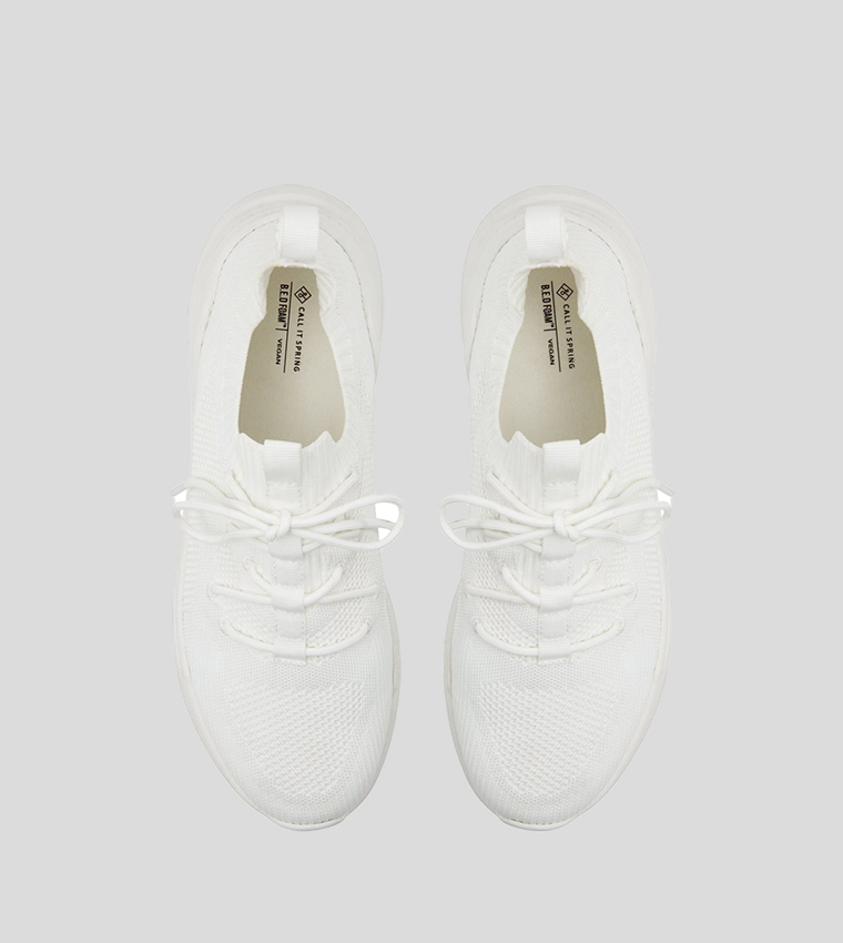 LANCER Knitted Lace Up Sneakers