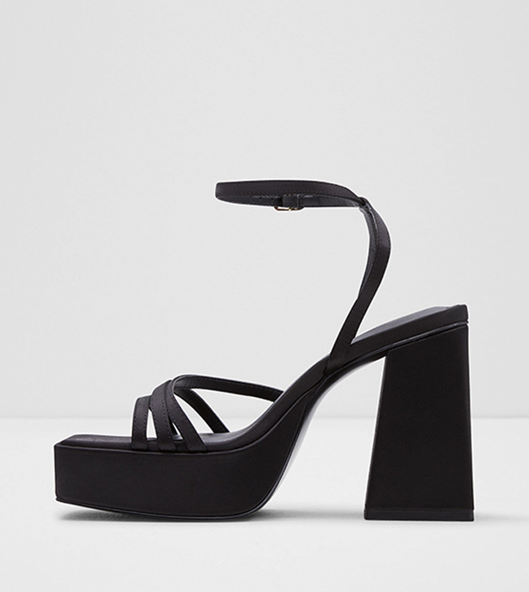 LANDABRIVER Square Toe Heeled Sandals