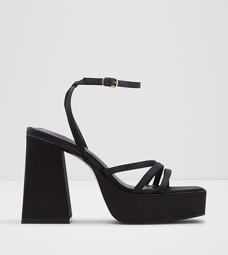 LANDABRIVER Square Toe Heeled Sandals