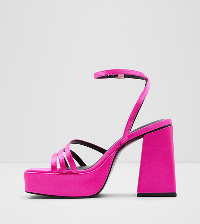LANDABRIVER Square Toe Heeled Sandals