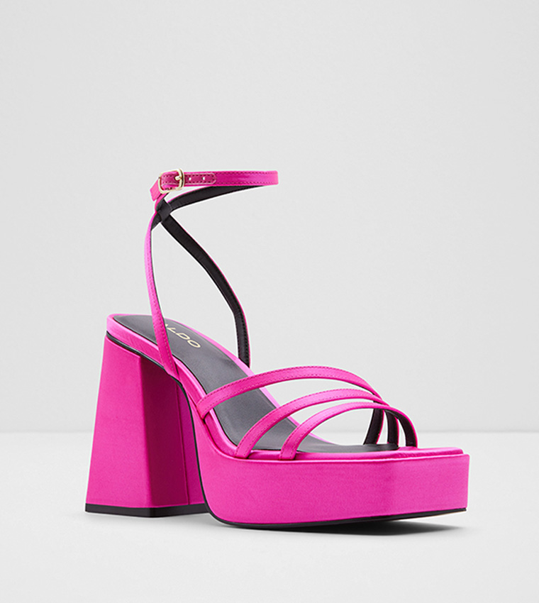 LANDABRIVER Square Toe Heeled Sandals