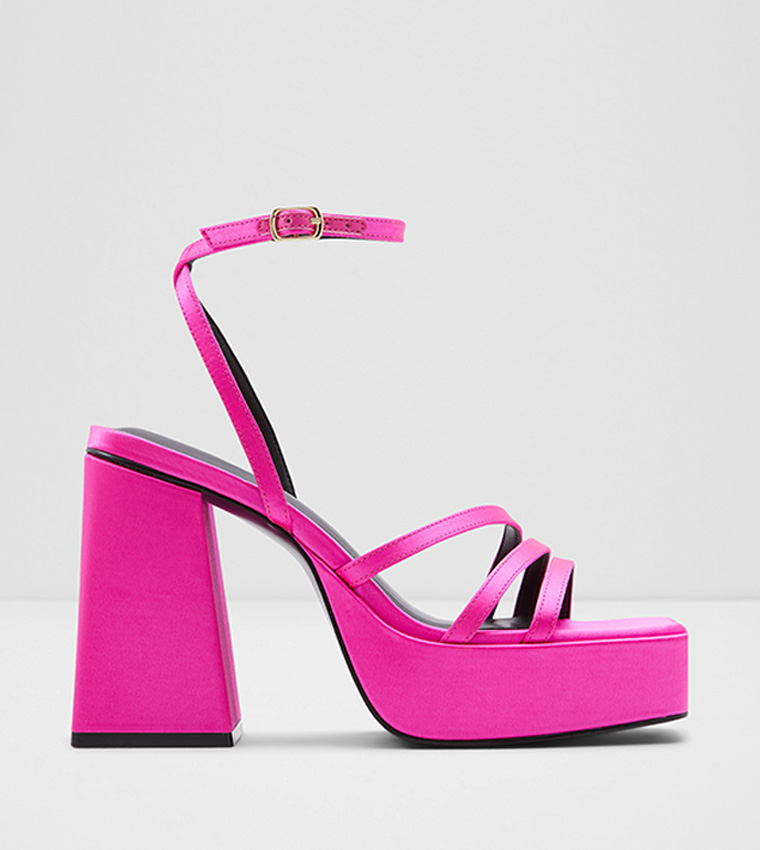 LANDABRIVER Square Toe Heeled Sandals