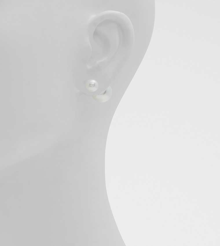 LAPERRLE Pearl Embellished Stud Earrings