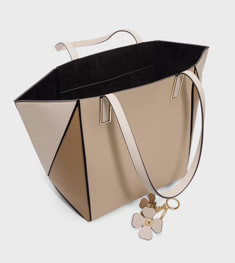 PRISMA Color Block Charmed Tote Bag