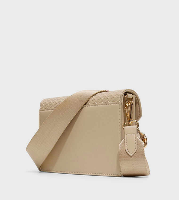 LARISSAA Quilted Flap Crossbody Bag
