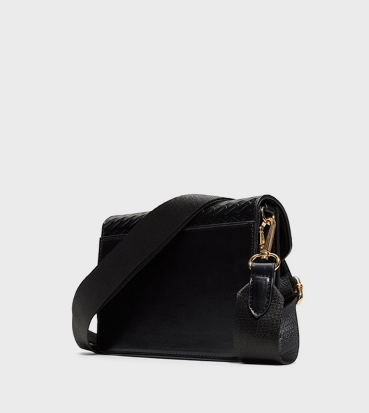 LARISSAA Quilted Flap Crossbody Bag