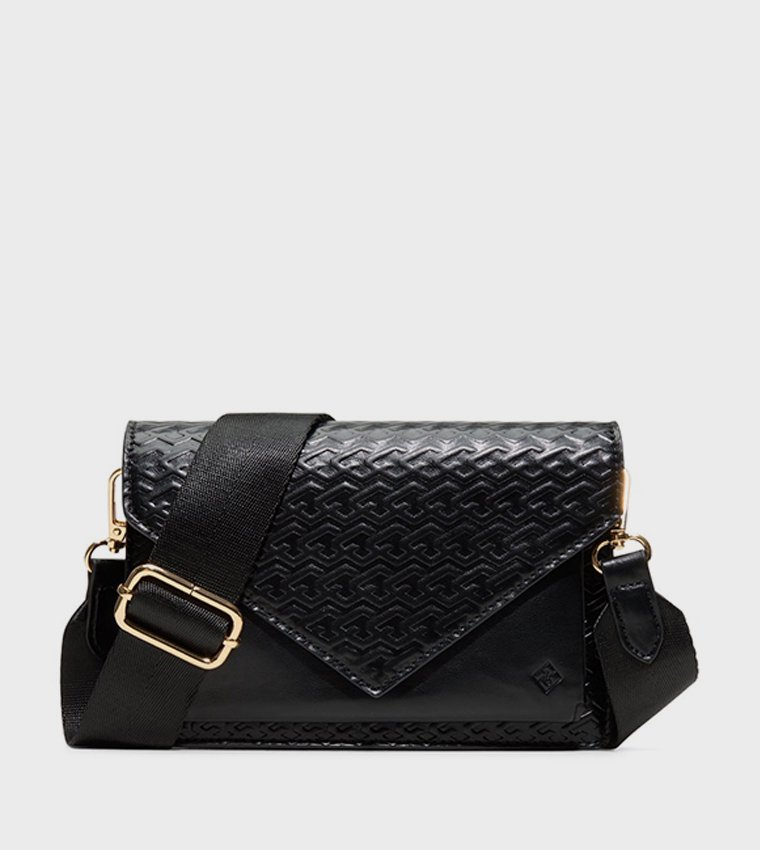 LARISSAA Quilted Flap Crossbody Bag