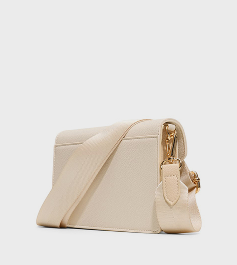 LARISSAA Quilted Flap Crossbody Bag