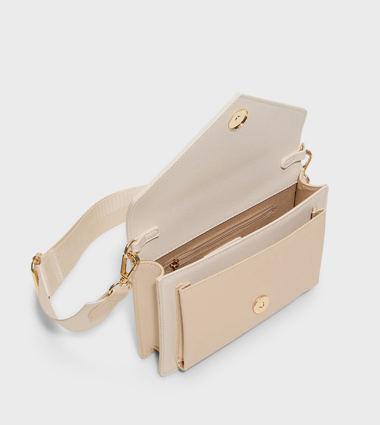 LARISSAA Quilted Flap Crossbody Bag