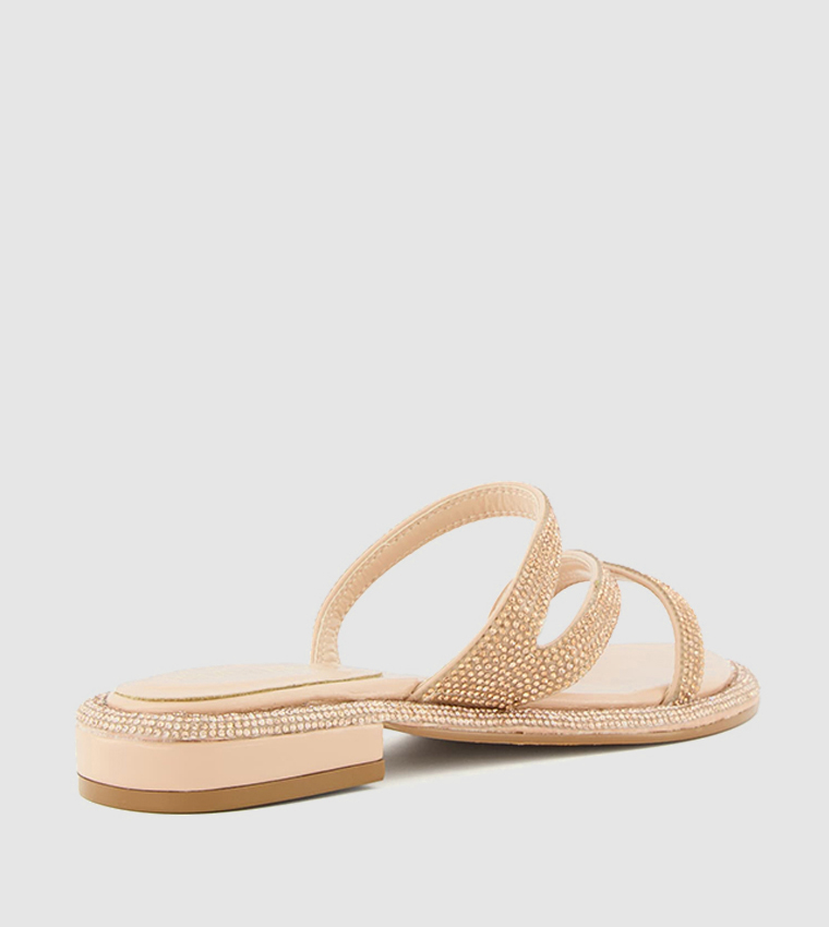 Buy Head Over Heels LARKIN Embellished Flat Sandals In Pink