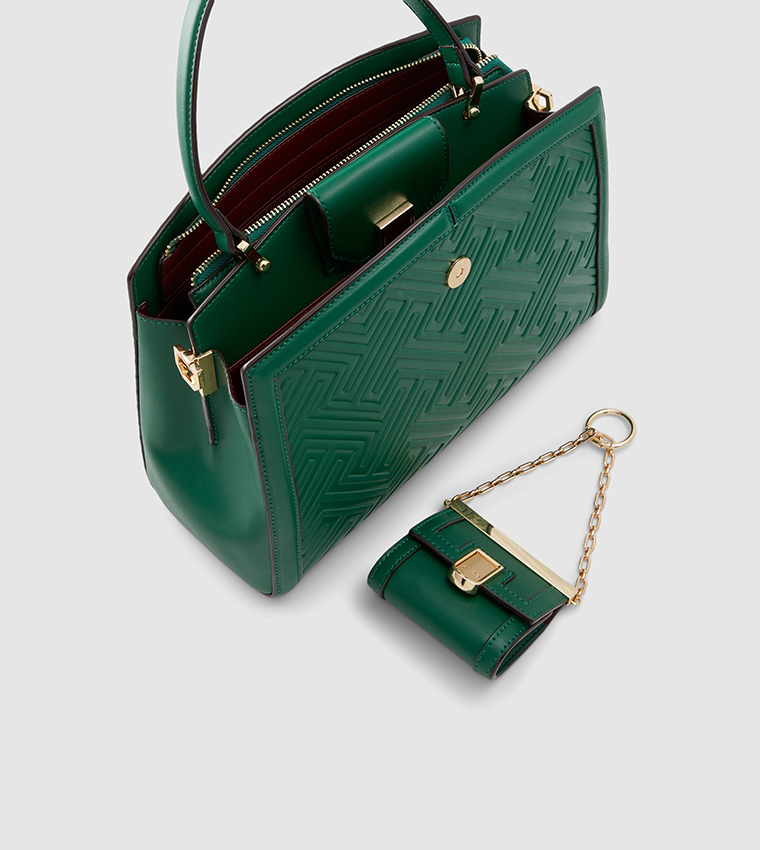 Buy Aldo Laticornella Satchel In Green 6thStreet Bahrain