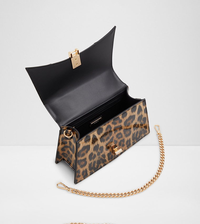 Aldo leopard print bag sales