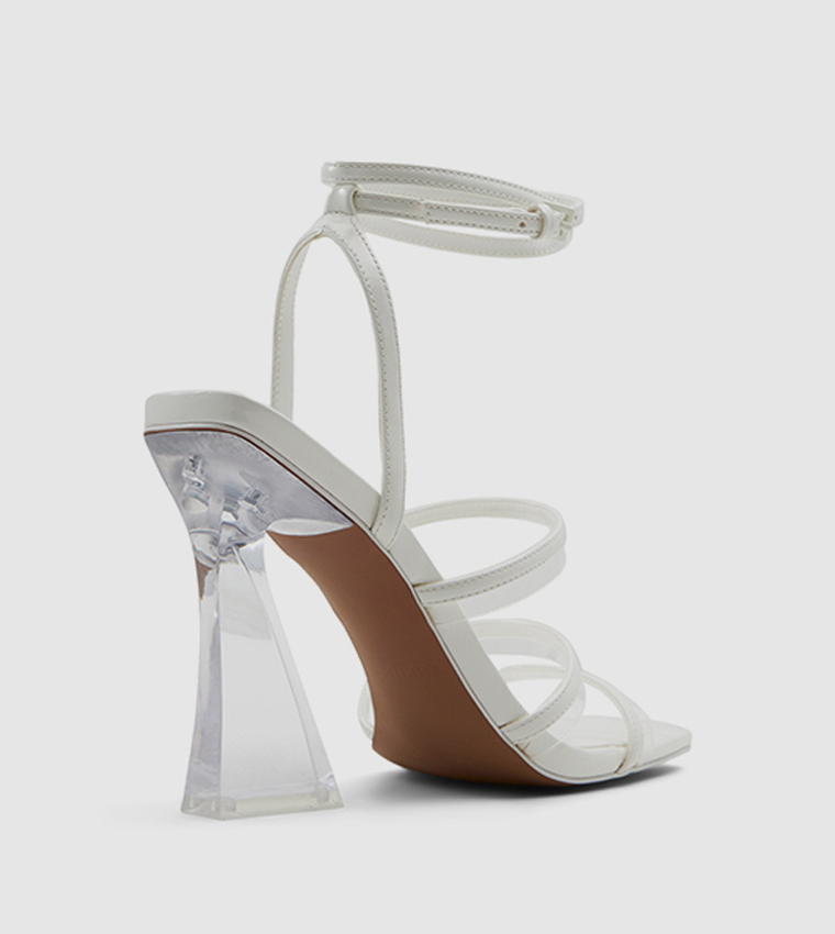 Buy Call It Spring LAULA Block Heel Sandals In White 6thStreet UAE