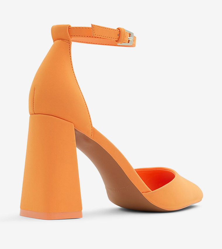 Orange pumps on sale heels