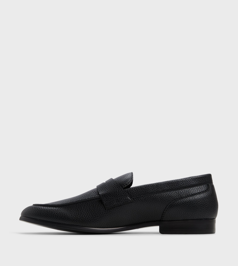 LAVENZA Textured Slip-On Formal Shoes