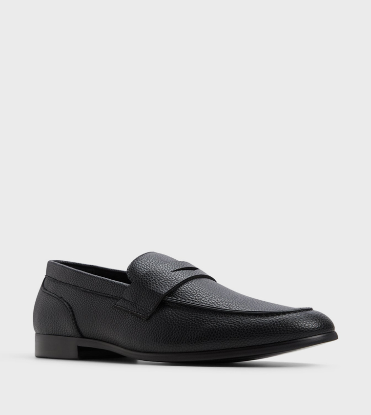 LAVENZA Textured Slip-On Formal Shoes