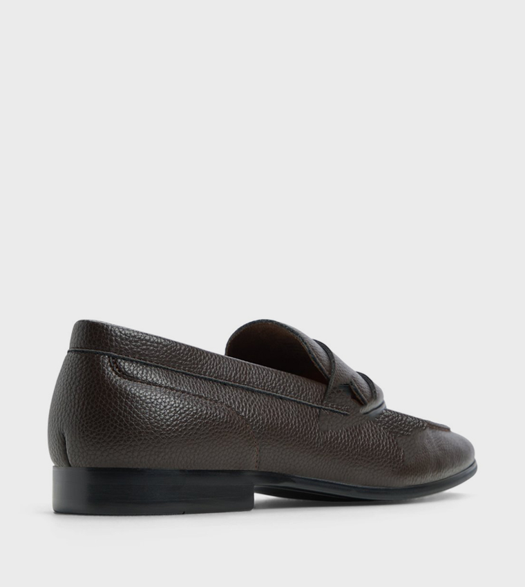 LAVENZA Textured Slip-On Formal Shoes