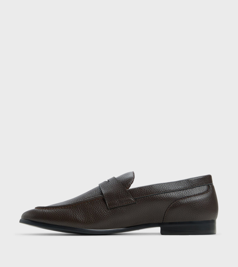 LAVENZA Textured Slip-On Formal Shoes