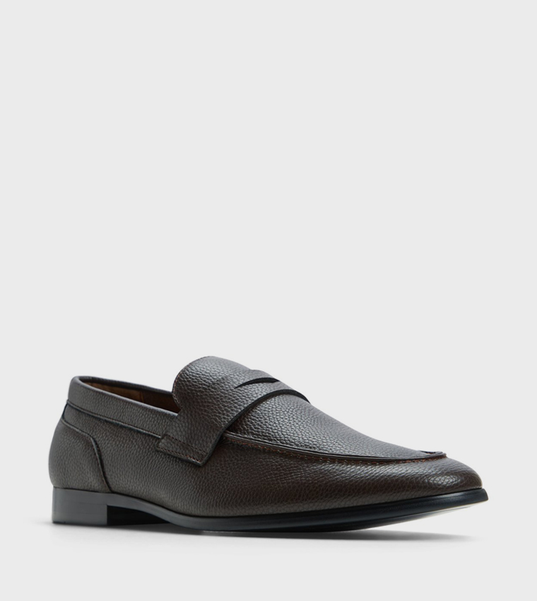 LAVENZA Textured Slip-On Formal Shoes