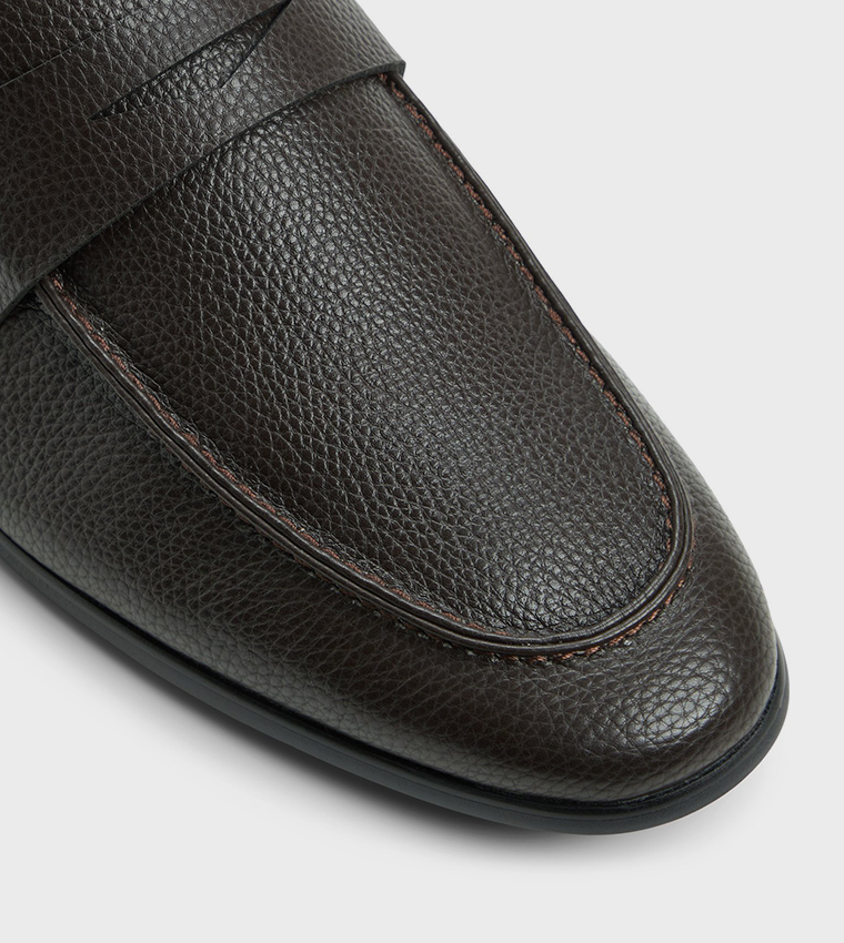 LAVENZA Textured Slip-On Formal Shoes