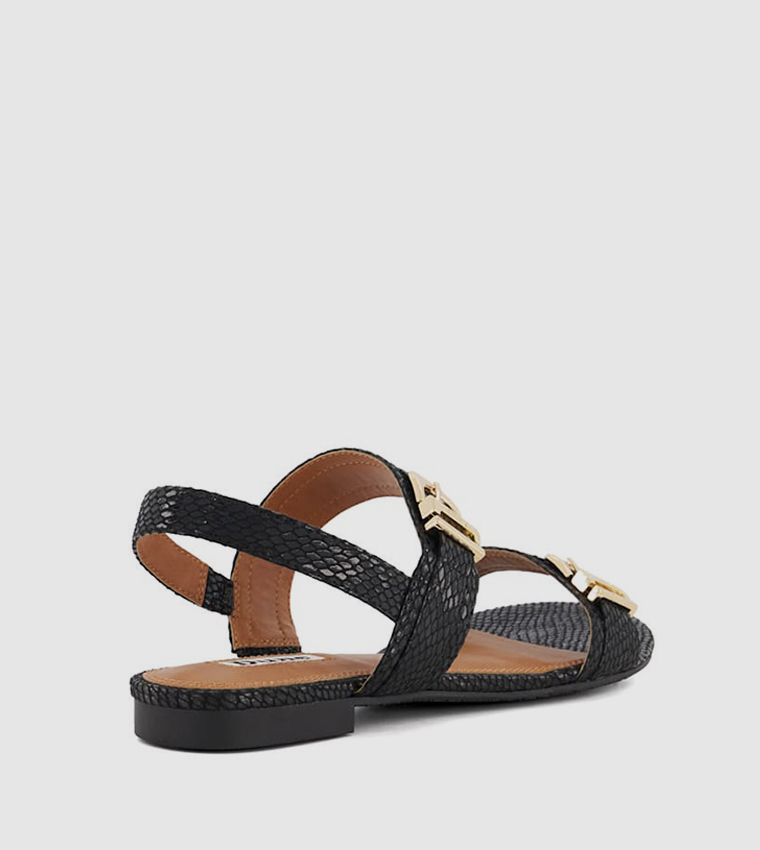 Dune black hot sale flat sandals