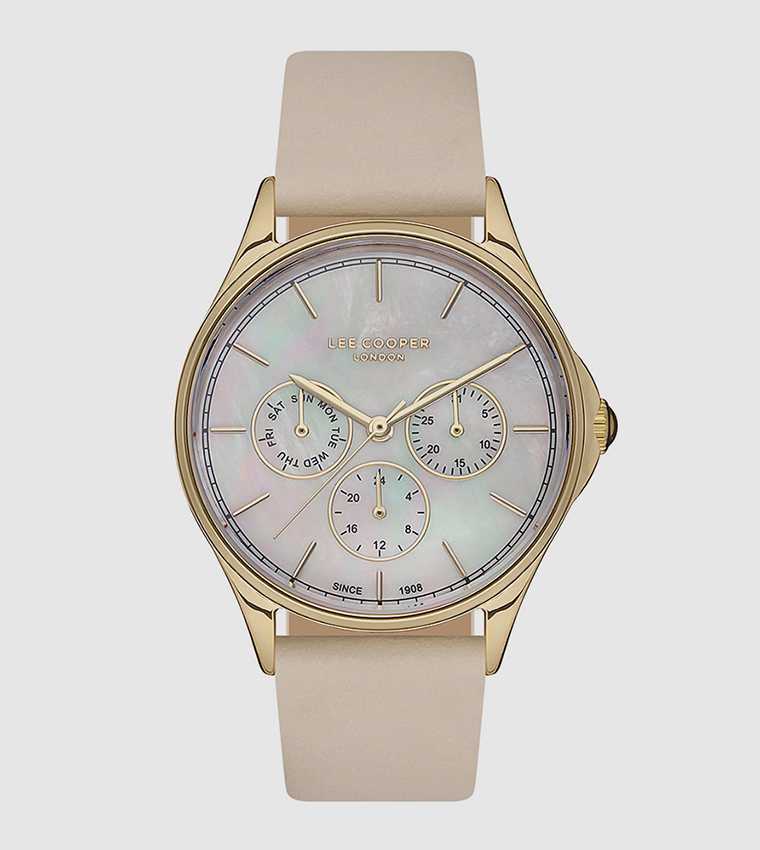 Analog Round White Dial Watch
