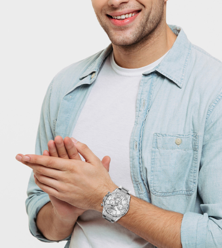 Stainless Steel Chronograph Watch