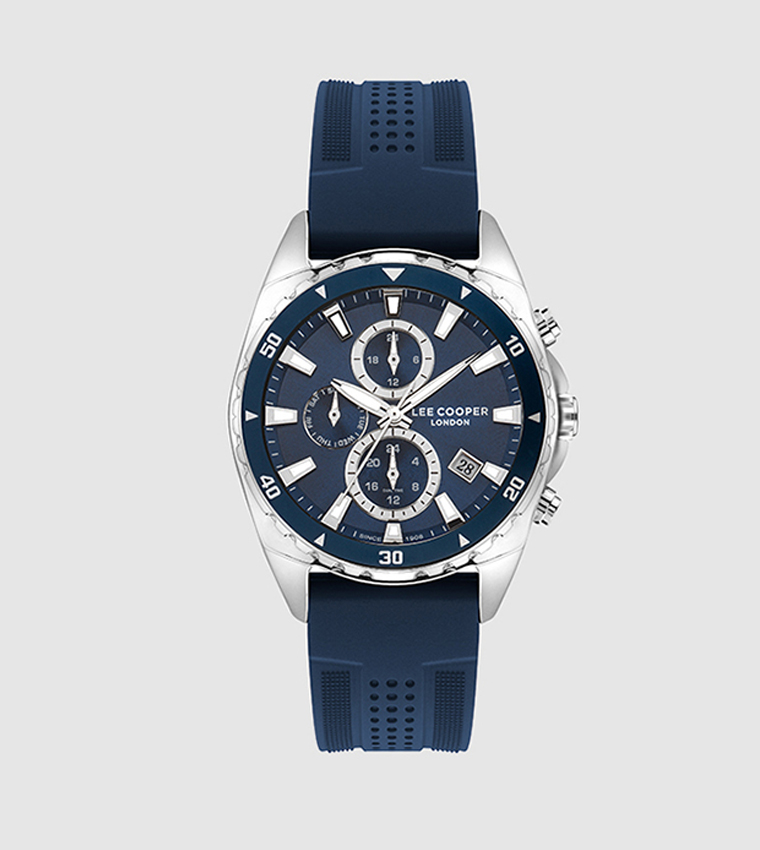 Multi-Functional Dark Blue Dial Analog Watch