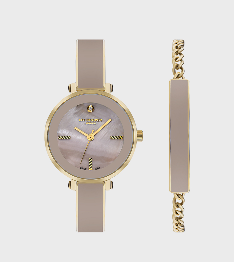 Rose Dial Analog Watch
