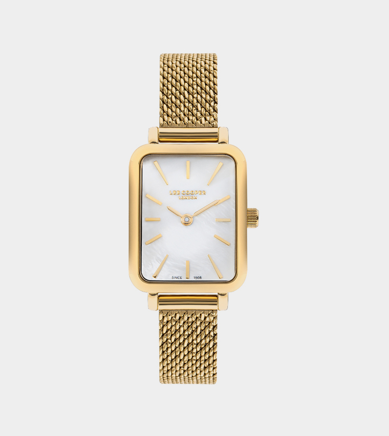 Mesh Strap MOP Dial Analog Watch