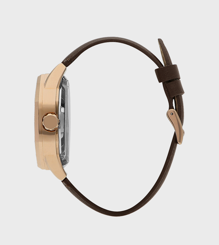 Rose Gold Dial Automatic Analog Watch