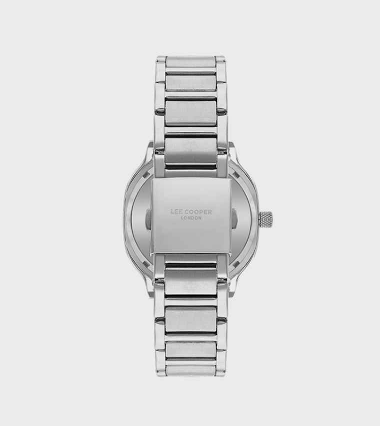 Silver Dial Analog Watch