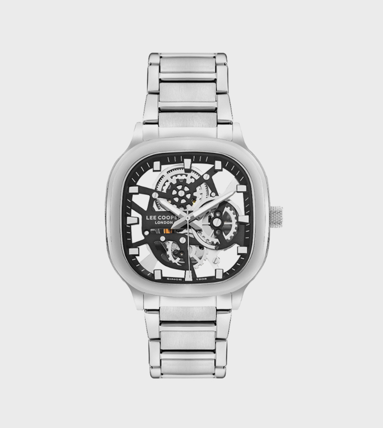 Silver Dial Analog Watch