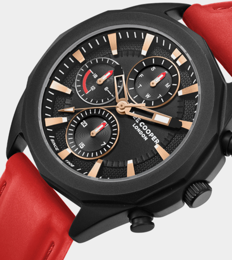 Silicon Strap Chronograph Watch