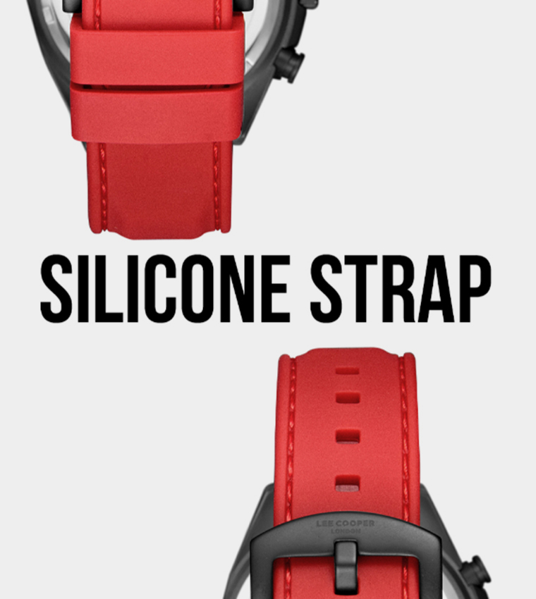 Silicon Strap Chronograph Watch